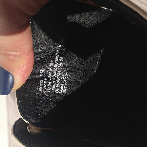 Lacey Ivory Platform Ankle Lightweight Boots Lace-Up Block Heel Size 9M - Picture 11 of 11